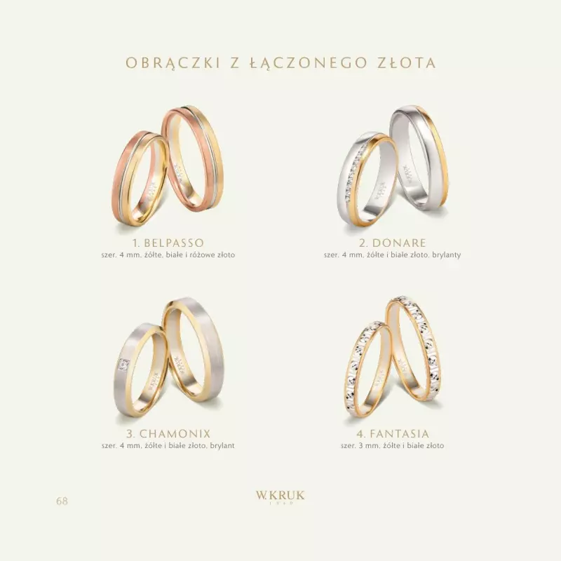 W.KRUK - gazetka promocyjna Symbol Miłości – Katalog obrączkowy W.KRUK od wtorku 03.10 do piątku 27.10 - strona 70