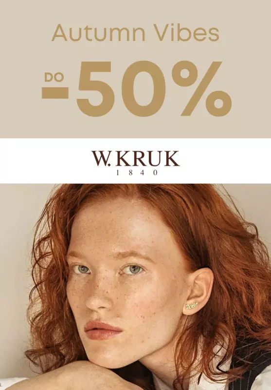 W.KRUK - gazetka promocyjna Do -50% autumn vibes od czwartku 05.10 