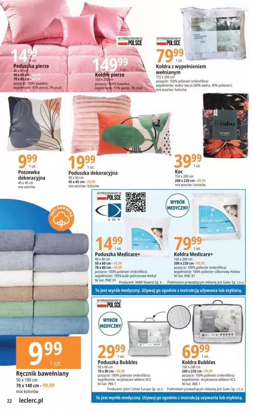 Leclerc - gazetka promocyjna Oferta Lublin Zana od wtorku 12.09 do soboty 23.09 - strona 22