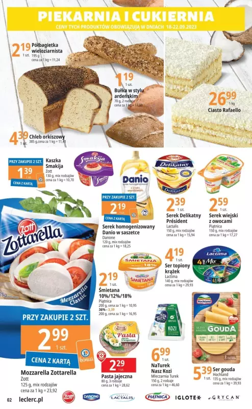 Leclerc - gazetka promocyjna Oferta Lublin Zana od wtorku 19.09 do soboty 30.09 - strona 2