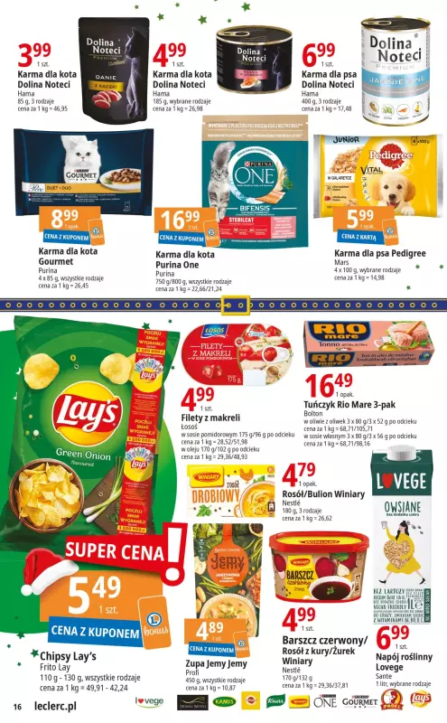 Leclerc - gazetka promocyjna Oferta E.Leclerc od wtorku 21.11 do soboty 02.12 - strona 16