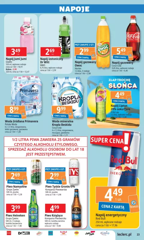 Leclerc - gazetka promocyjna Oferta E.Leclerc od wtorku 03.09 do soboty 14.09 - strona 23