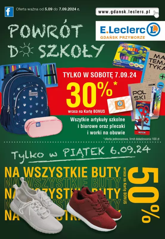 Leclerc - gazetka promocyjna Oferta Gdańsk od czwartku 05.09 do soboty 07.09