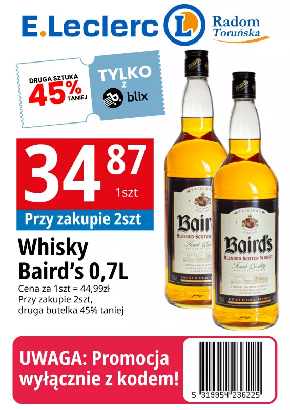 Leclerc - gazetka promocyjna Oferta alkoholowa E.Leclerk RADOM od środy 04.09 do piątku 04.10