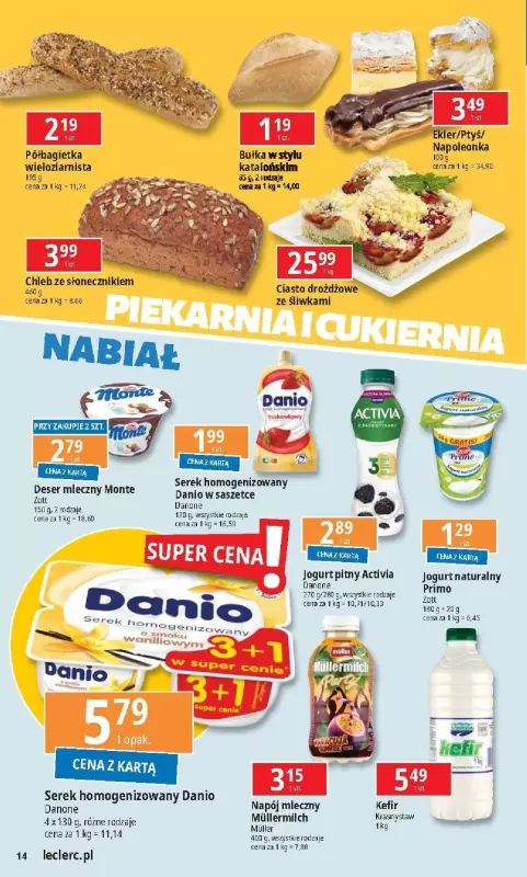 Leclerc - gazetka promocyjna Oferta E.Leclerc od poniedziałku 09.09 do poniedziałku 16.09 - strona 14