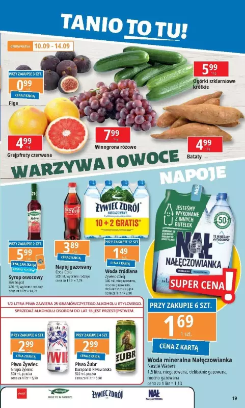 Leclerc - gazetka promocyjna Oferta E.Leclerc od poniedziałku 09.09 do poniedziałku 16.09 - strona 19