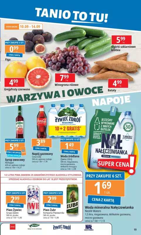 Leclerc - gazetka promocyjna Oferta E.Leclerc od poniedziałku 09.09 do poniedziałku 16.09 - strona 19