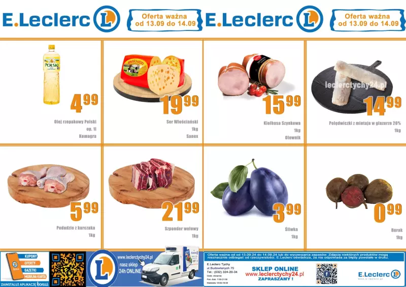 Leclerc - gazetka promocyjna Oferta Tychy od piątku 13.09 do soboty 14.09