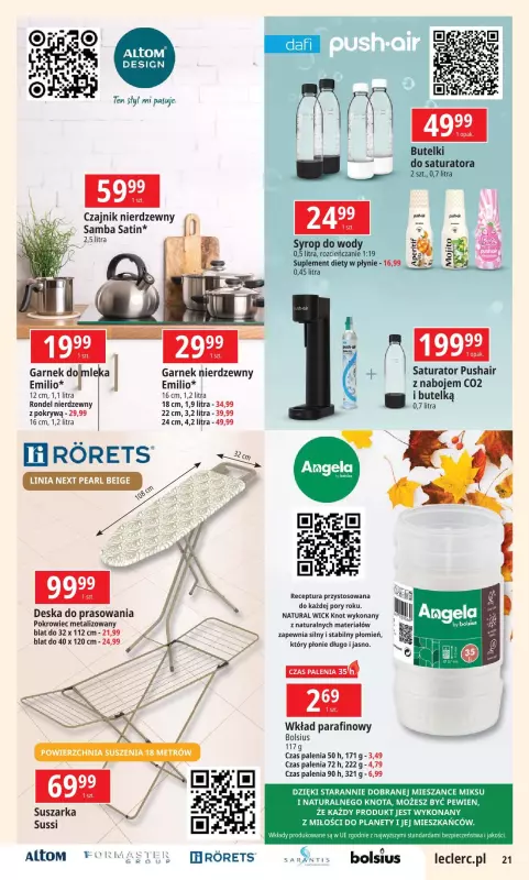 Leclerc - gazetka promocyjna Oferta E.Leclerc od wtorku 17.09 do soboty 28.09 - strona 21