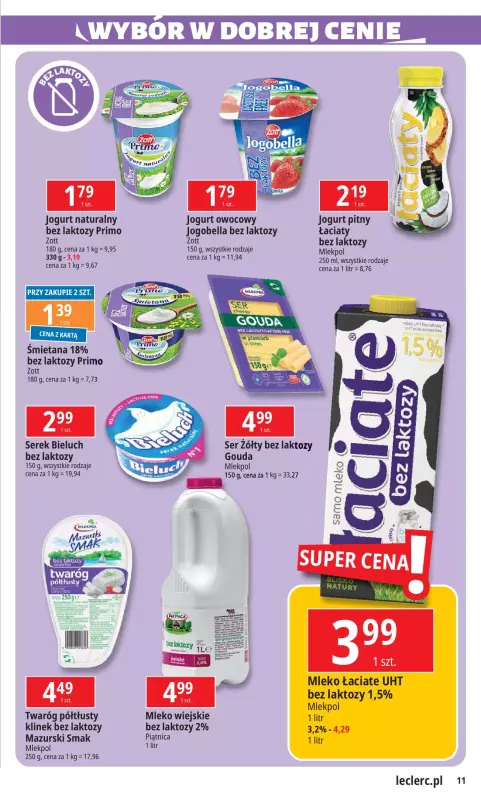 Leclerc - gazetka promocyjna Oferta E.Leclerc od wtorku 17.09 do soboty 28.09 - strona 11