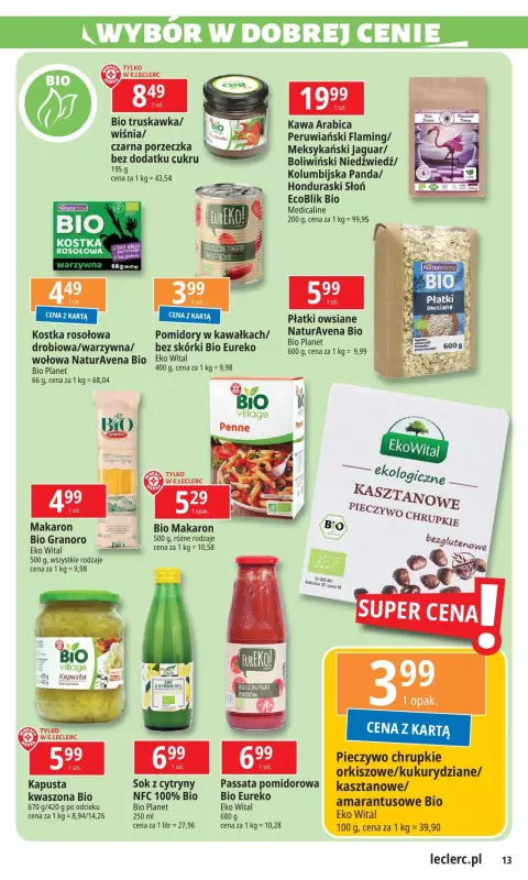 Leclerc - gazetka promocyjna Oferta E.Leclerc od wtorku 17.09 do soboty 28.09 - strona 13