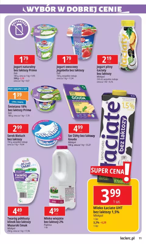 Leclerc - gazetka promocyjna Oferta E.Leclerc od wtorku 17.09 do soboty 28.09 - strona 11