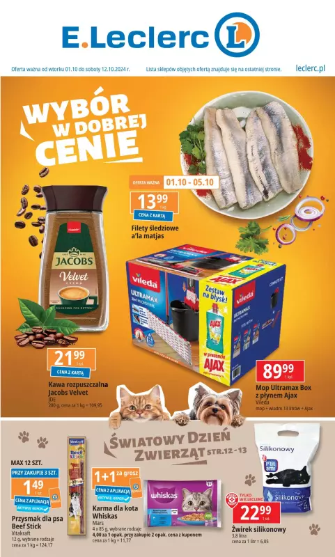 Leclerc - gazetka promocyjna Oferta E.Leclerc od wtorku 01.10 do soboty 12.10