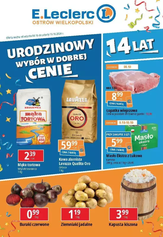 Leclerc - gazetka promocyjna Oferta Ostrów Wielkopolski od wtorku 08.10 do soboty 19.10