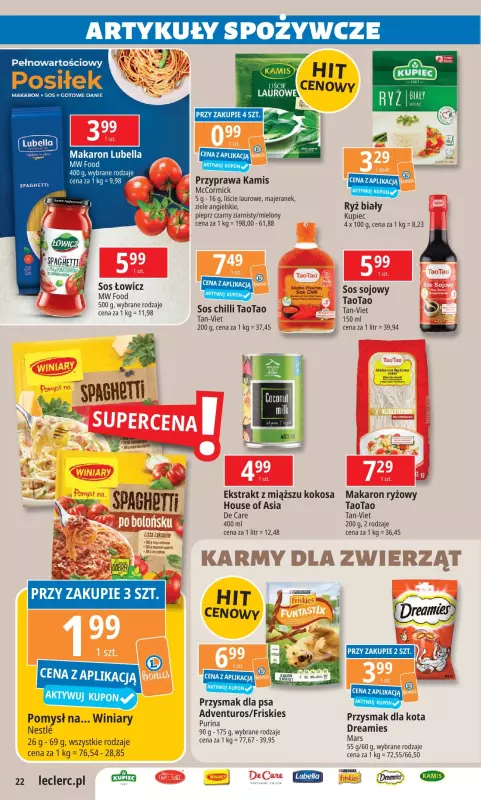 Leclerc - gazetka promocyjna Oferta E.Leclerc od wtorku 15.10 do soboty 26.10 - strona 22