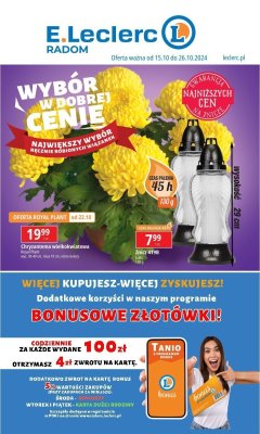 Leclerc - gazetka promocyjna Oferta Radom od wtorku 15.10 do soboty 26.10