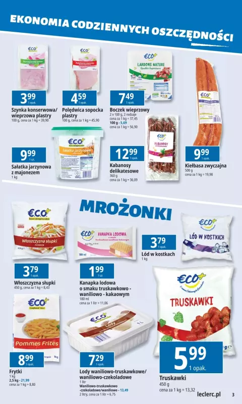 Leclerc - gazetka promocyjna Oferta E.Leclerc I Tanio to tu! od poniedziałku 21.10 do poniedziałku 28.10 - strona 3