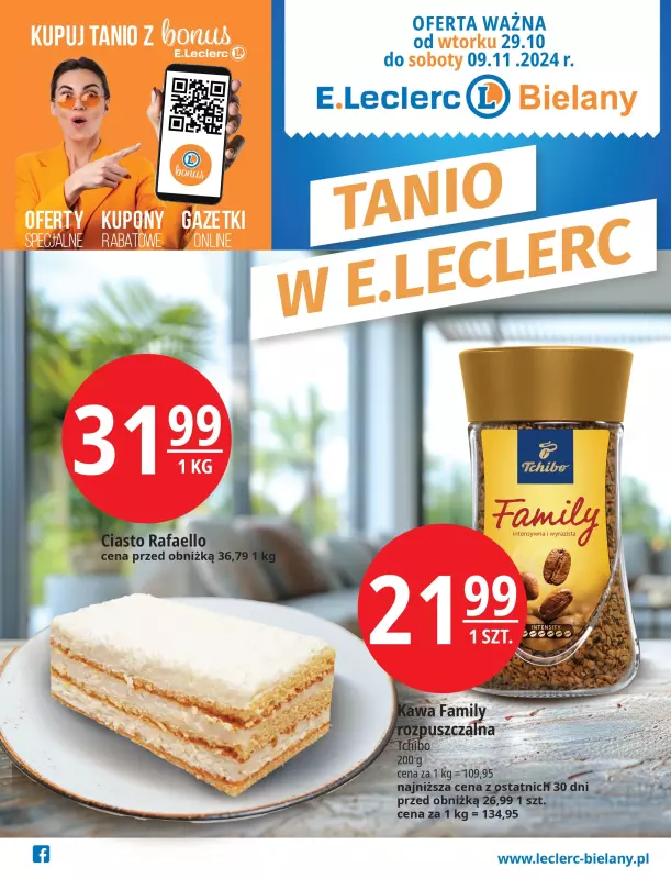 Leclerc - gazetka promocyjna Oferta Bielany od wtorku 29.10 do soboty 09.11