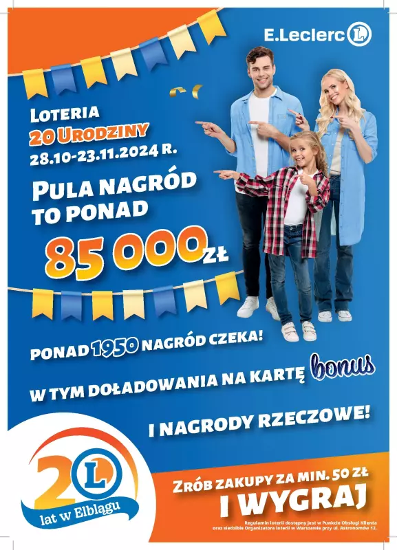 Leclerc - gazetka promocyjna Oferta Elbląg od poniedziałku 28.10 do soboty 23.11