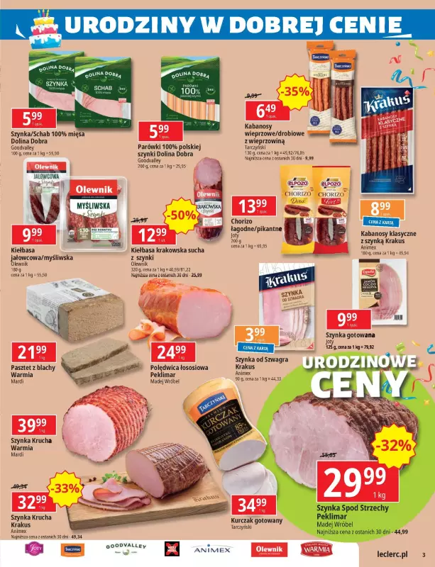 Leclerc - gazetka promocyjna Oferta Ursynów od poniedziałku 04.11 do soboty 16.11 - strona 3