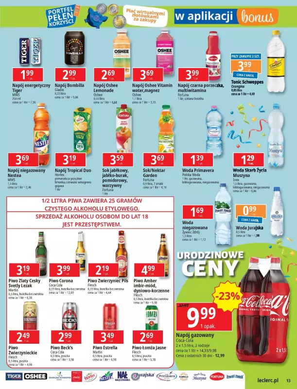 Leclerc - gazetka promocyjna Oferta Ursynów od poniedziałku 04.11 do soboty 16.11 - strona 13