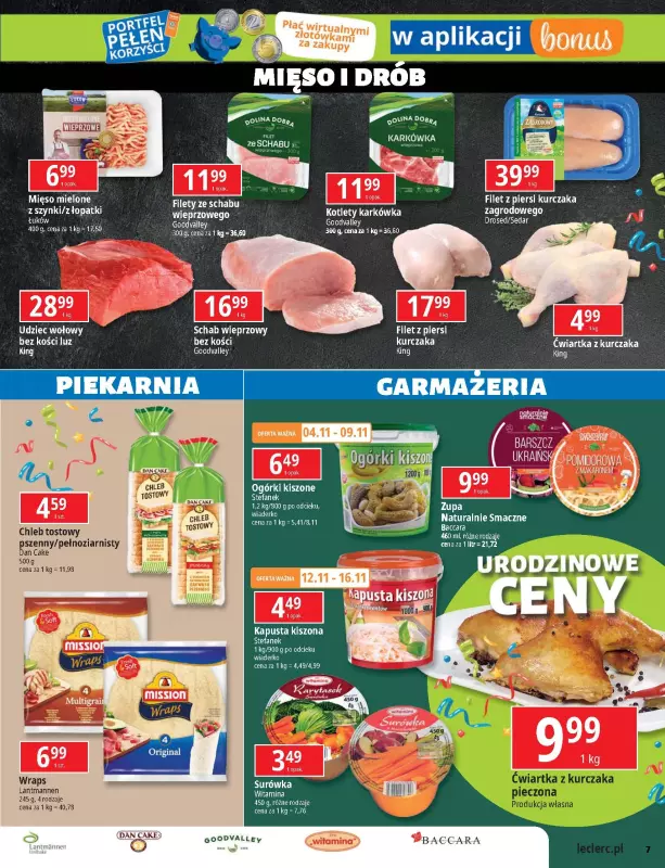 Leclerc - gazetka promocyjna Oferta Ursynów od poniedziałku 04.11 do soboty 16.11 - strona 7