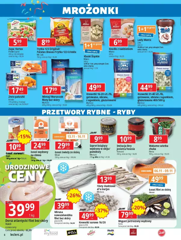 Leclerc - gazetka promocyjna Oferta Ursynów od poniedziałku 04.11 do soboty 16.11 - strona 6