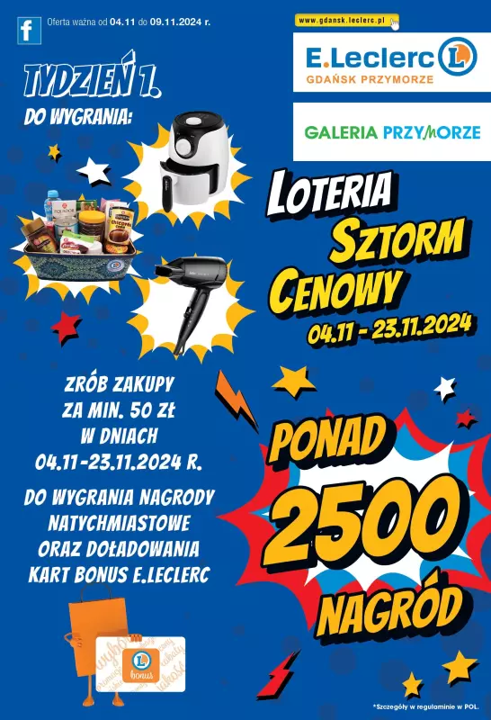 Leclerc - gazetka promocyjna Oferta Gdańsk od poniedziałku 04.11 do soboty 09.11