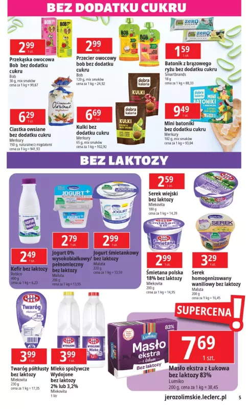 Leclerc - gazetka promocyjna Oferta Warszawa - Aleje Jerozolimskie od środy 06.11 do soboty 16.11 - strona 5