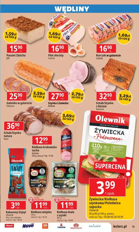 Leclerc - gazetka promocyjna Oferta E.Leclerc od wtorku 05.11 do soboty 16.11 - strona 15