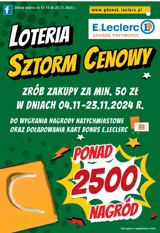 Leclerc - gazetka promocyjna Oferta Gdańsk od wtorku 12.11 do soboty 23.11