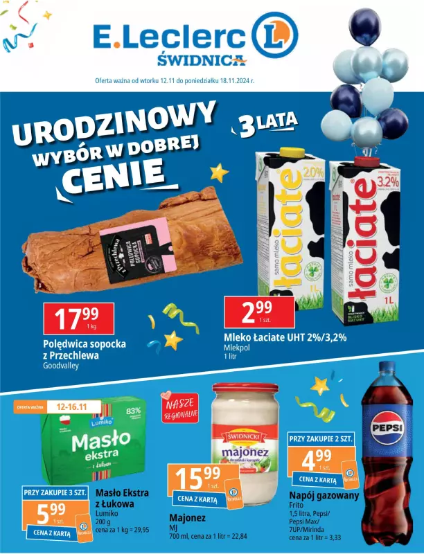 Leclerc - gazetka promocyjna Oferta Świdnica od wtorku 12.11 do poniedziałku 18.11