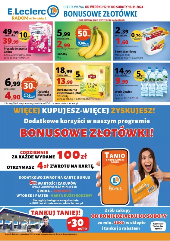 Leclerc - gazetka promocyjna Oferta Radom od wtorku 12.11 do soboty 16.11