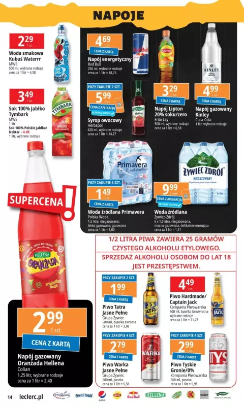 Leclerc - gazetka promocyjna Oferta E.Leclerc od wtorku 19.11 do soboty 30.11 - strona 14