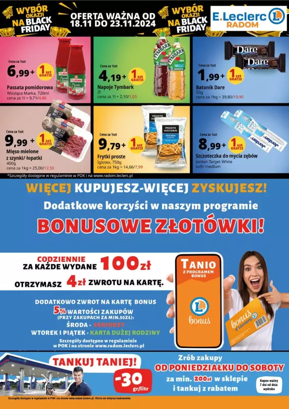 Leclerc - gazetka promocyjna Oferat Radom od poniedziałku 18.11 do soboty 23.11