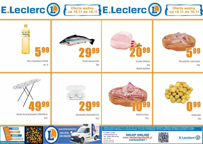 Leclerc - gazetka promocyjna Oferta Tychy od piątku 15.11 do soboty 16.11