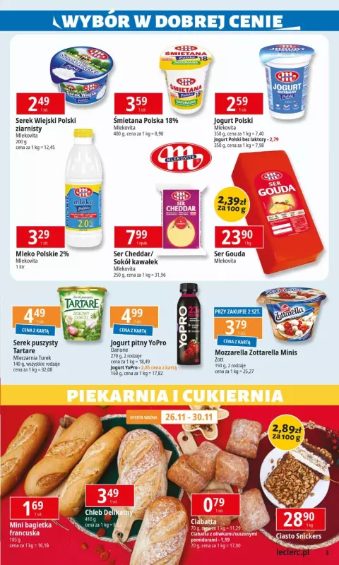 Leclerc - gazetka promocyjna Oferta E.Leclerc od wtorku 26.11 do soboty 07.12 - strona 3