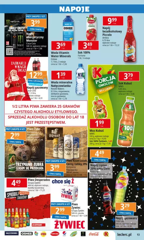 Leclerc - gazetka promocyjna Oferta E.Leclerc od wtorku 26.11 do soboty 07.12 - strona 13