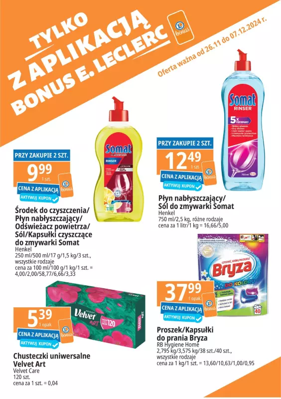 Leclerc - gazetka promocyjna Oferta E.Leclerc I Tylko z aplikacją od wtorku 26.11 do soboty 07.12 - strona 5