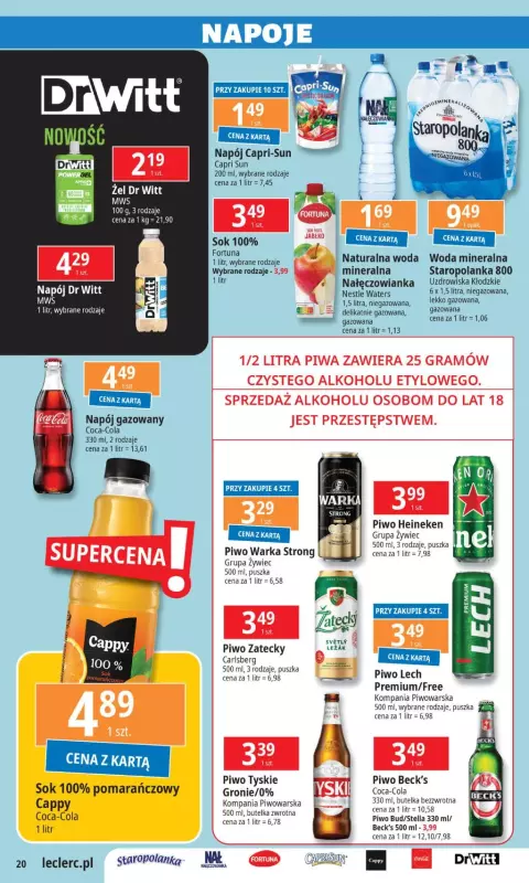 Leclerc - gazetka promocyjna Oferta E.Leclerc od wtorku 03.12 do niedzieli 15.12 - strona 20