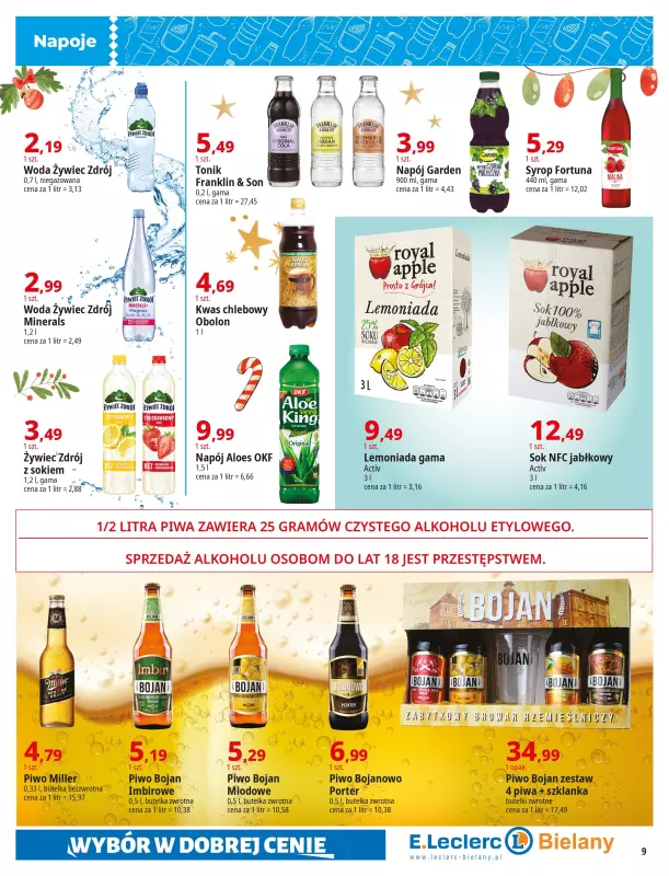 Leclerc - gazetka promocyjna Oferta Bielany od wtorku 10.12 do wtorku 24.12 - strona 9