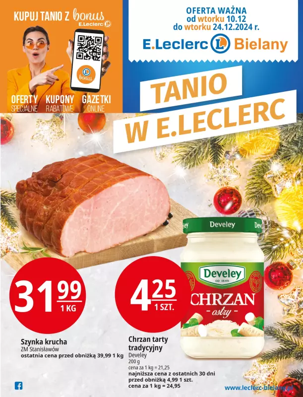 Leclerc - gazetka promocyjna Oferta Bielany od wtorku 10.12 do wtorku 24.12