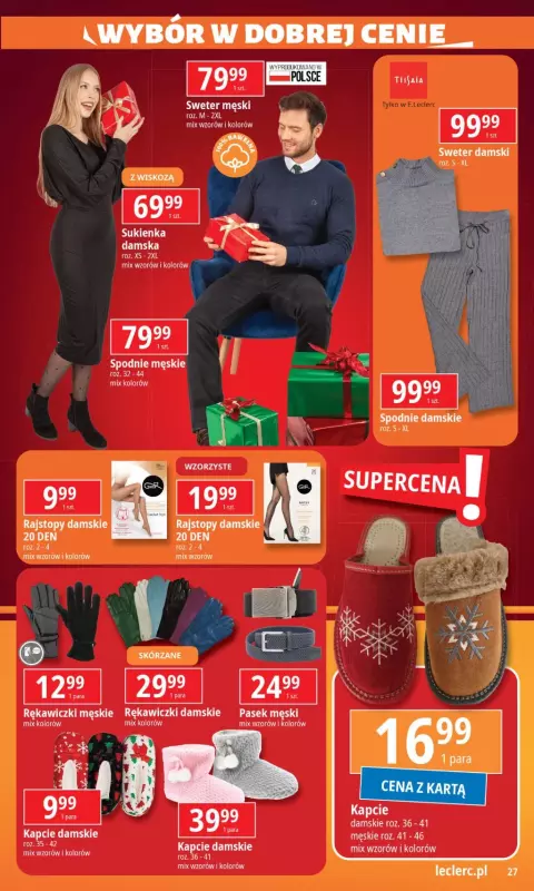 Leclerc - gazetka promocyjna Oferta E.Leclerc od wtorku 10.12 do niedzieli 22.12 - strona 27