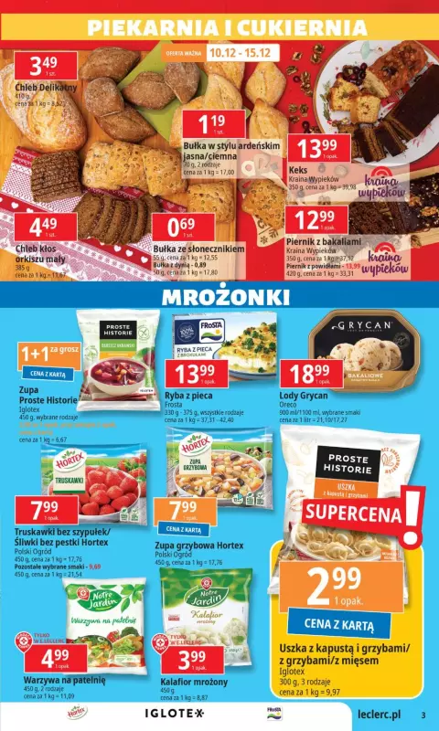 Leclerc - gazetka promocyjna Oferta E.Leclerc od wtorku 10.12 do niedzieli 22.12 - strona 3