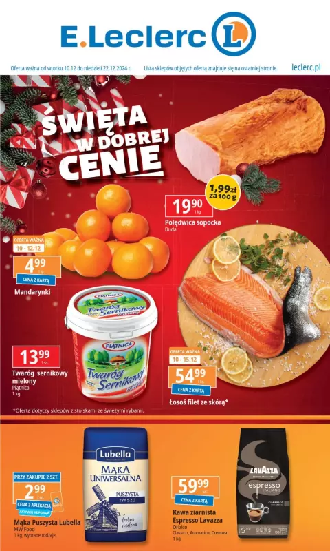 Leclerc - gazetka promocyjna Oferta E.Leclerc od wtorku 10.12 do niedzieli 22.12