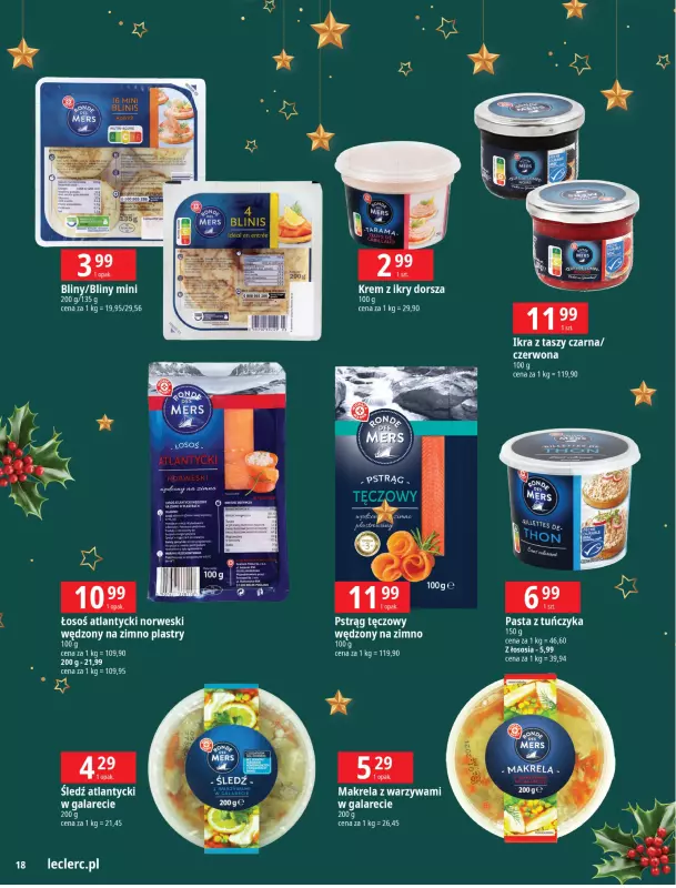 Leclerc - gazetka promocyjna Oferta E.Leclerc I Święta w dobrej cenie od wtorku 10.12 do wtorku 24.12 - strona 18