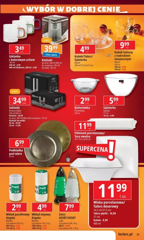 Leclerc - gazetka promocyjna Oferta E.Leclerc od wtorku 10.12 do niedzieli 22.12 - strona 21