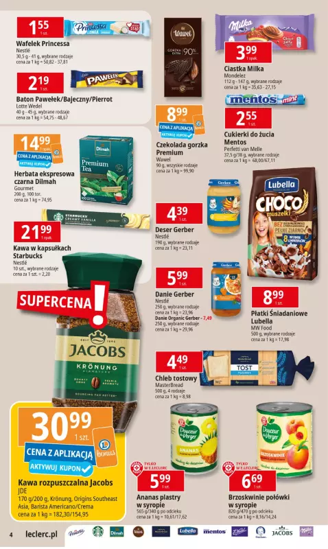 Leclerc - gazetka promocyjna Oferta E.Leclerc od piątku 27.12 do soboty 11.01 - strona 4