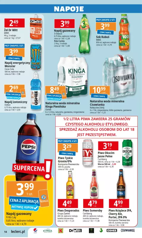 Leclerc - gazetka promocyjna Oferta E.Leclerc od piątku 27.12 do soboty 11.01 - strona 14