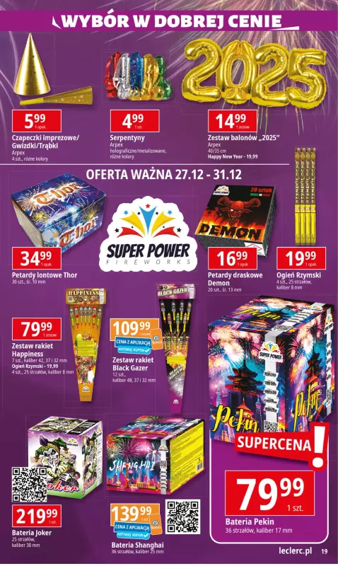 Leclerc - gazetka promocyjna Oferta E.Leclerc od piątku 27.12 do soboty 11.01 - strona 19